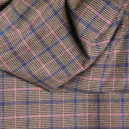 Katoenmengeling dark checks - Atelier Jupe